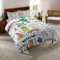 SHINICHISTAR Einhorn-Bettwäsche-Set für Kinder, Teenager, Mädchen, 3-teilig, Cartoon-Zeichnung, Bettwäsche-Set, Queen-Size-Größe