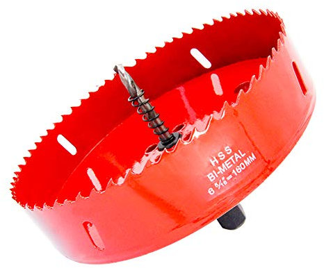 Scie cloche 160mm LAIWEI pour percer des trous dans le bois, le placoplâtre, le PVC, etc. Outil de perçage tranchant et durable