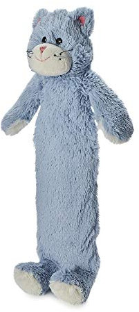 Cozy Plush Blue Cat Novelty Cover Long PVC Hot Water Bottle