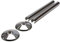 GENUEN® x 2 Talon Snappit for Towel Rail Radiators Pipe Covers and Collars (Chrome 200mm)