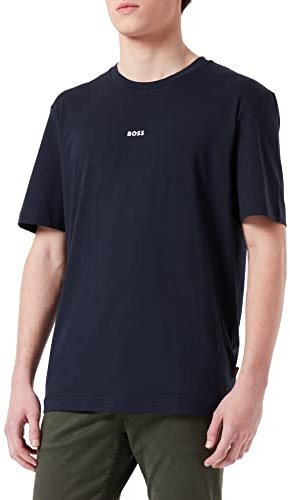 BOSS Men's TChup T-Shirt, Dark Blue404, L