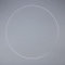 50cm White Bridesmaid Flower Hoop - Wedding Wire Ring Wreath Display
