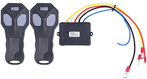 Aramox Telecomando per Verricello, Sostituzione del Telecomando per Verricello Elettrico Senza Fili 2 Pezzi 12V per Camion ATV Universale