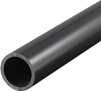 sourcing map PVC Rigid Tube Round Pipe 21mm ID 25mm OD 500mm Black High Impact for Water Pipe, Crafts, Decoration, Cable Sleeve