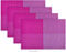 konsimo Tischset Abwaschbar- 4er Set - Patzset 30x45 cm - Platzdeckchen Abwaschbar - Tisch Untersetzer -Rosa/Violett