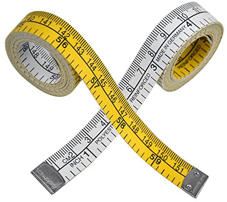 2 Stück Maßband, Körpermassband, 1,5m Massband, Maßband Nähen 150cm, Schneidermaßband 60 Zoll