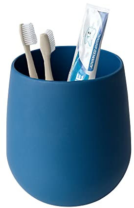 Blue Canyon Indigo Tumbler, Plastic Toothbrush Tumbler, Bathroom Glass, Cup for Bathroom Tumbler, Mouthwash Cups Reusable, Toothbrush Cup Holder for Bathroom, Small Makeup Brush Holder Portable