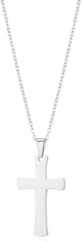 Philip Jones Men's Stainless Steel Cross Necklace