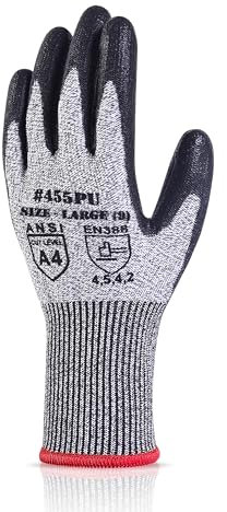 AovYoo Schnittschutzhandschuhe Level 5 Küche Schutzhandschuhe Schnittfeste Handschuhe Arbeitshandschuhe Security Dünne Gartenhandschuhe (XL)