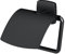 AGA341422 Toilettenpapierhalter Gem Klorollenhalter mit Deckel, Schwarz