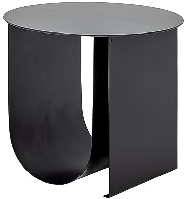 Bloomingville Cher Beistelltisch Ø 43 cm – Couchtisch im skandinavischen Design aus Metall, leicht & stabil, vielseitig einsetzbar als Sofatisch, Nachttisch oder Wohnzimmertisch