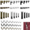 DTYGUIXE 60 Stück Reißverschluss Zipper Reißverschluss Reparatur Set #3, 5, 8, 10 Reißverschluss Schieber Ersatz Reißverschluss Reißverschlussstopper Zinklegierung Reißverschluss für Jacken, Taschen