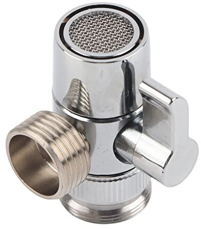 Gavigain 2-Way Tap Diverter Shower Adapter with Aerator M24 Valve to Hose Switch Garden Hose Splitter for Kitchen, Bathroom, Dishwasher, Washing Machine, Basin