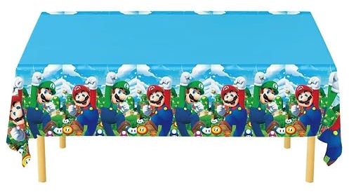 Super MARIO Boy Table Cover Kids Birthday Celebrate Party Tableware UK