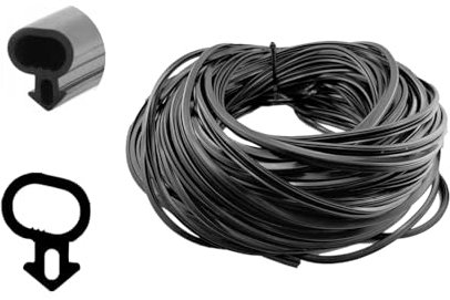 Fensterdichtung 10m Gummi Dichtung für Kunststofffenster EPDM S-232
