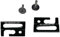 121AV Original Soundbar Wall Fixing Bracket Kit Compatible With Samsung HW-S800B HW-S801B