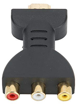 Dekaim Adapter,HDMI zu RGB, für RCA Component Converter 1080P Audio und Video Synchronisation Adapter