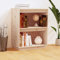HETFTJN Beistellschrank, Kommode Apothekerschrank Flurschrank Buffetschrank Geeignet für Küchenzeile Office Flur Badezimmer 60x34x75 cm Massivholz Kiefer