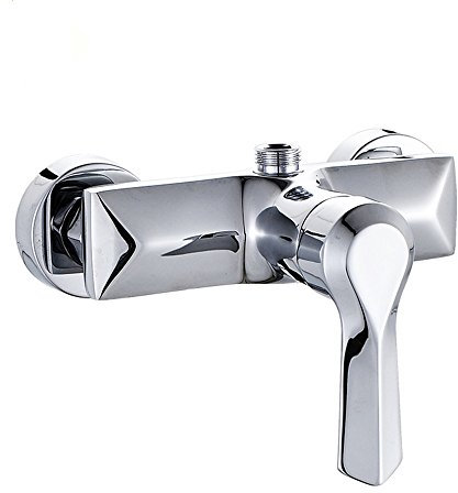 douchetteMélangeur de Douche en Laiton, Robinet de Douche Mural, Robinet d'eau Froide et Chaude à Levier Unique pour Salle de Bain, Baignoire sur Pattes, extérieur, Camping-Car