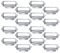 Pastlla 16 Stück Antike Schubladengriffe Kartenkatalog Schubladengriffe Kartenhalter Büro Bibliothek Datei Schublade Tag Rahmen Etikettenhalter Ziehgriff mit Etikettenhaltern (8,9 x 3,8 cm, Silber)