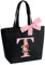 Personalisierte Initialen Tragetasche, Wasserdicht Handtasche Damen, Shopper Tasche Tote Bag mit Innentasche und Reißverschluss Weihnachten Geschenke für Frauen Mutter Freundin Braut Brautjungfern T
