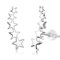JSGEMSLEE Stern Ohrringe Silber 925 für Damen Hypoallergene Silber Ohrringe Stern Ohrstecker für mädchen Knorpelschmuck