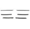 Front Grill Front Bumper Mesh Center Grille Grill Styling Mouldings Strips Cover Trim For VW For Tiguan MK2 2016 2017 2018 2019 2020 2021 Car Radiator Grille(Carbon Fiber Black)