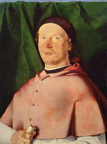 TVLAR Berühmte Gemälde Ölgemälde Kunstdruck Wandbilder Drucken Porträt von Bischof Bernardino De Rossi von berühmten Künstlern Abstrakte Drucke für Heimtextilien 60x90cm
