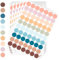 AiQInu Klebepunkte Bunte 1400 Stück 25mm Runde Punktaufkleber Markierungspunkte Etiketten Kleine Runde Punkt Aufkleber Mini Sticker für Büro Schule, Kalender, und zum Basteln, Papier, 10 Farben