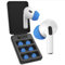 Foam Masters Memory-Schaumstoff-Ohrstöpsel für AirPods Pro 1. und 2. Generation, 3 Paar, Black Magic-Version 6.0, bequem, sicher, verbesserte Geräuschunterdrückung, Ersatzohrstöpsel, Supercar-Blau, M