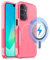 MOBESV Cover Magnetica per Samsung Galaxy A16 5G 6,7 Pollici, Custodia Compatibile con MagSafe, Cover Antiscivolo Opaca e Satinata, Rosa Acceso