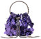 GreatRise Borsa a tracolla da donna con paillette, elegante borsa da sera, piccola borsa a catena, borsa da sera, pochette alla moda, per matrimoni, serate, feste, tempo libero, Lilla