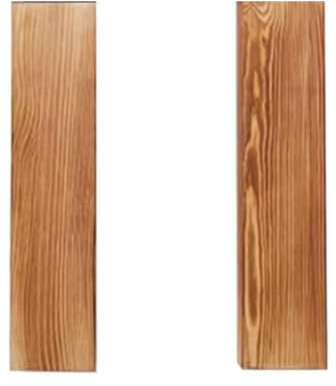Osmond Paquete de 2 Macetas de Madera para Pared, Macetas Colgantes de Madera para Flores Secas y Plantas Artificiales, Jarrón de Bolsillo de Madera