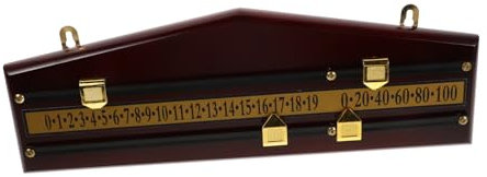 MUSISALY Billard Punktesystem Snooker Anzeigetafel Shuffleboard Zähler Stabiler Holzzähler Schiedsrichterausrüstung Billard Punktezähler