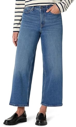 Amazon Essentials Women's High-Rise Wide-Leg Crop Jeans