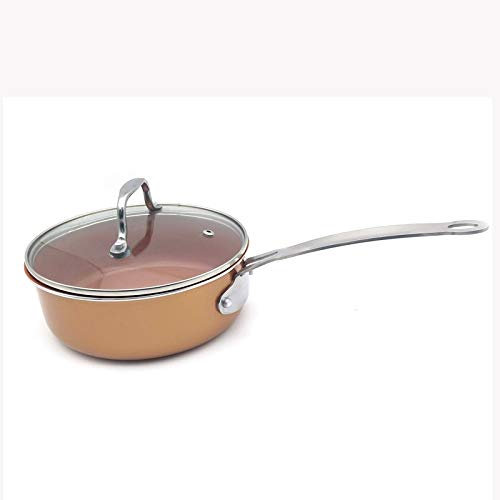 ROUZIHU Non-Stick Skillet Copper Ceramic Induction Skillet Frying Pan Saucepan Oven Dishwasher Safe Nonstick Skillet Kitchen Cookware