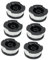 Szwaldaper Lot de 6 bobines de Fil en Nylon for Coupe-Bordures Reflex Black Decker. Remplace Les modèles A6481 et A6485.
