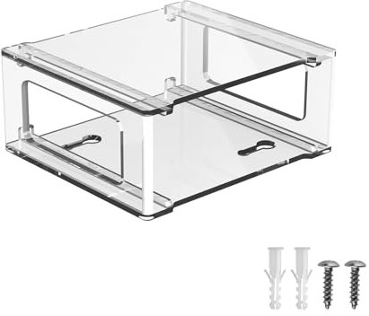 JOYSOG Mini PC Mount, Wall Mount Bracket for Beelink S12 Pro Mini PC Under Desk/Desktop Holder