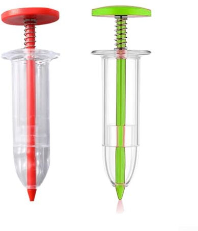 2 mini spandiconcime da giardino, compatto manuale per un'applicazione efficiente del grano in piccole attività di giardinaggio