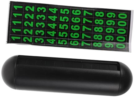 Mikinona Car Parking Phone Temporary Glow in The Dark Vehicle Contact Number Card Dashboard Display for Parking and Car Moving Uk