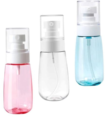 PRETYZOOM 3 Pcs Kit de Flacons Pulvérisateurs Vides 60ml Distributeur de Liquide Portable Réutilisable pour Voyage Nettoyage Couleur Aléatoire Plusieurs styles