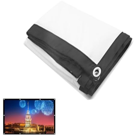 MACAGGTNTU Pantalla De Película Grande 200 Pulgadas 300 Pulgadas Pantalla De Proyector Plegable Exterior Pantalla Proyección Portátil para Camping(4:3,300)