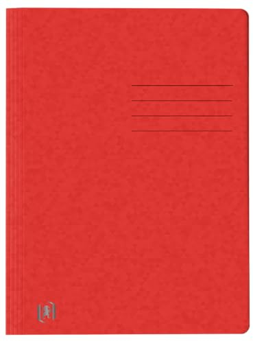 Top File + A4 Schnellhefter beidseitiges Beschriftungsfeld (rot, 5er Pack, Top File + Oxford)