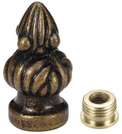 Sourcing Map Bronze Gap Knauf Lampe Kreuzblume Dekoration Zubehör 1–3/20,3 cm Hohe