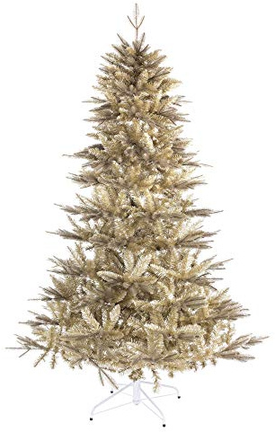 PRGN Albero di Natale TISSI Dorato Oro 180CM Molto FOLTO Realistico 1085 Rami