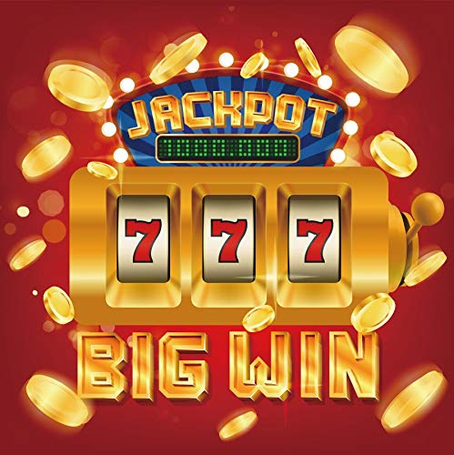 Yeele 2,4 x 2,4 m Slot Machine Jackpot 777 Hintergrund Casino Gambling Chips Big Win Hintergrund für Fotografie Las Vegas Winner Banner Gambler Erwachsene Foto Portrait Shoot Vinyl Studio Requisiten