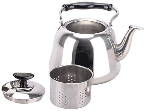 Backbayia Tarro para café Silbato Tetera eléctrica Jarra de Agua teteras té casa cafétière Utensilios, 1 L