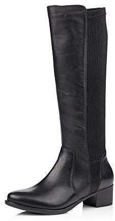 Remonte Donna Stivali R5174, Signora Stivali Classici, Stivali,Pelle,Stivali Lunghi,con Cerniera,Stivaletti,Schwarz/Schwarz/ 01,36 EU / 3.5 UK