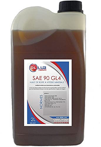 DLLUB - HUILE DE BOITE A VITESSE MINERALE SAE 90 GL4-2 litres