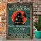 Retro-Schild Hexe Olde Salem Witches Inn niedliches Metallschild Halloween Geist Festival für Hexen Schlafzimmer Café Bar Badezimmer 20 x 30 cm